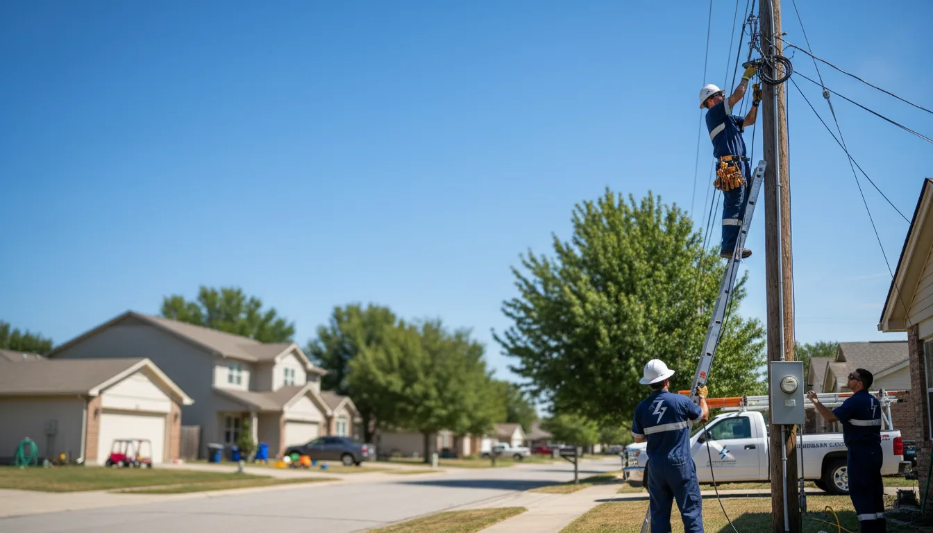 Residential electrician providing installation services in Clifton, ID